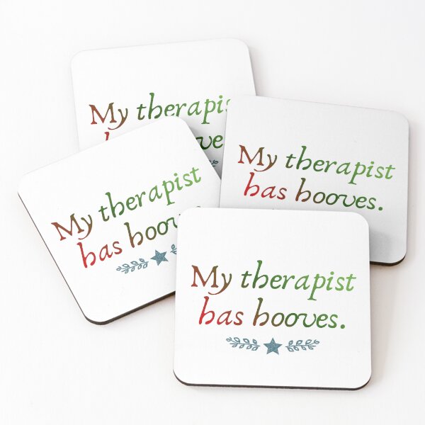 Item preview, My therapist has hooves designed and sold by 3Hoofprints.
