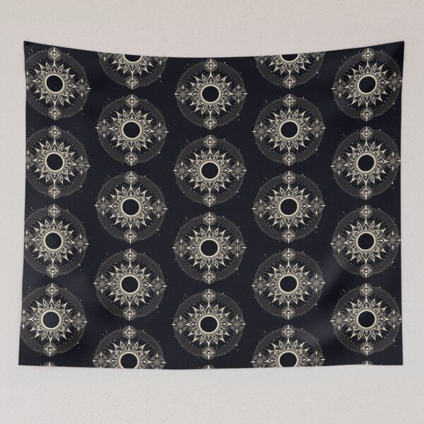 Item preview, Celestial Eclipse Mandala – Mystical Cosmic Design designed and sold by Dogandesighn.