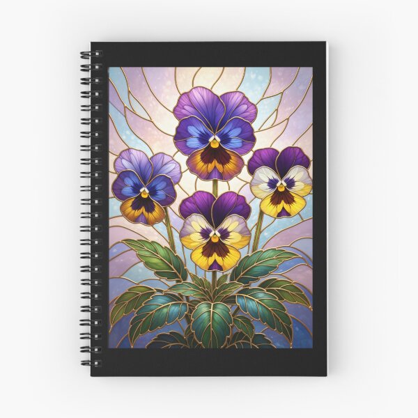 Item preview, Pansy Stained Glass Art - Botanical Vitrage Floral Design designed and sold by Exquisite Design Studio „Paculówka”.
