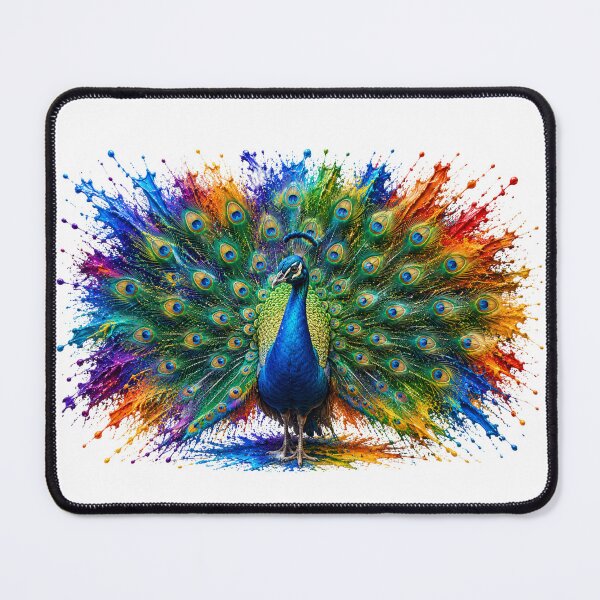 Item preview, Regal Peacock  | Splash Paint  | Wildlife Art | Majestic Peacock Colorful Bird | BOLDD Wildlife Collection designed and sold by Boldd.