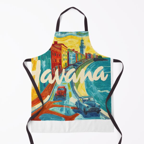 Item preview, Havana – Vintage Painted Travel Art Print | Cuba Classic Car Poster designed and sold by OzzFrequency.