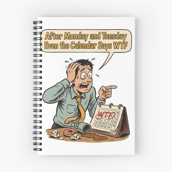 Item preview, After Monday and Tuesday Even the Calendar Says WTF designed and sold by Malaryk.