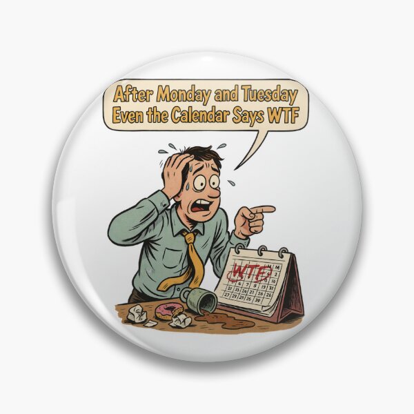 Item preview, After Monday and Tuesday Even the Calendar Says WTF designed and sold by Malaryk.