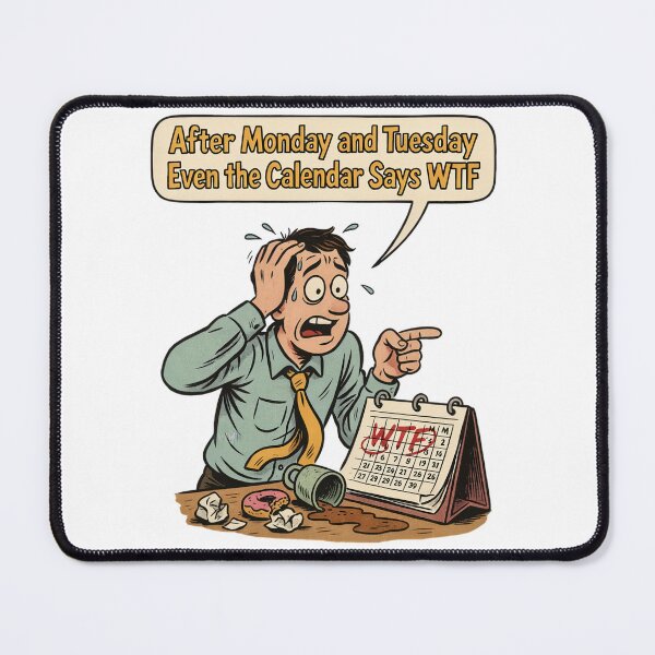 Item preview, After Monday and Tuesday Even the Calendar Says WTF designed and sold by Malaryk.
