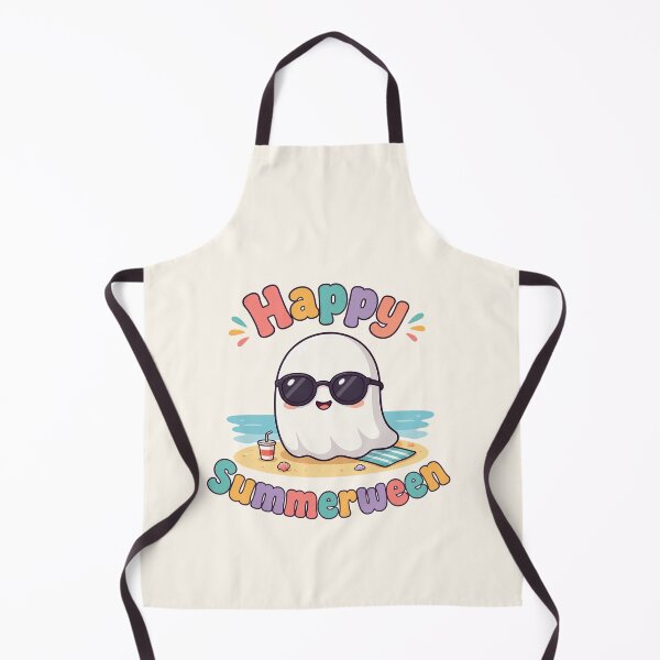 Item preview, Cute Summerween Ghost on the Beach with Sunglasses designed and sold by SweetLilith.