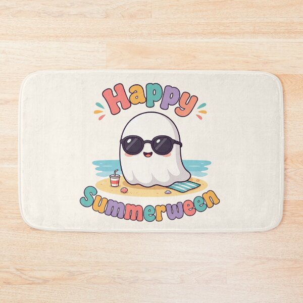 Item preview, Cute Summerween Ghost on the Beach with Sunglasses designed and sold by SweetLilith.