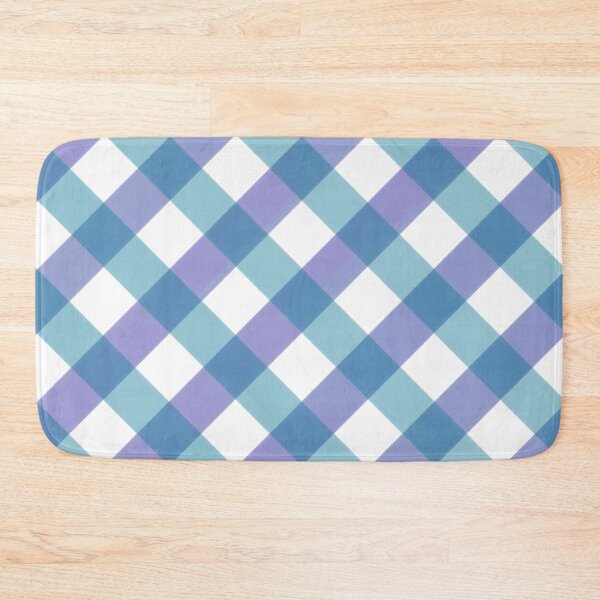 Item preview, Watercolor checked patterns- Blue & Purple  designed and sold by Pattern Pie.