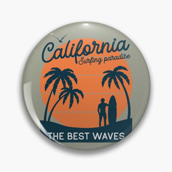 Item preview, California Surfing Paradise, The Best Waves Funny Gifts for Surfing Lover designed and sold by MalwasBasket.