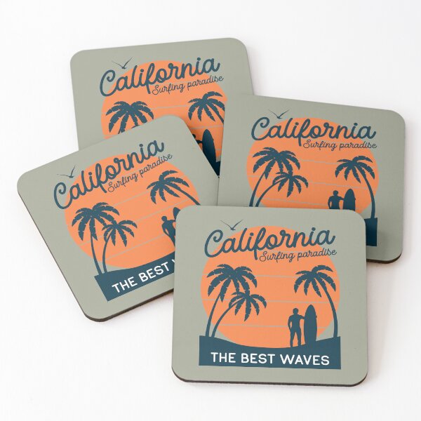 Item preview, California Surfing Paradise, The Best Waves Funny Gifts for Surfing Lover designed and sold by MalwasBasket.