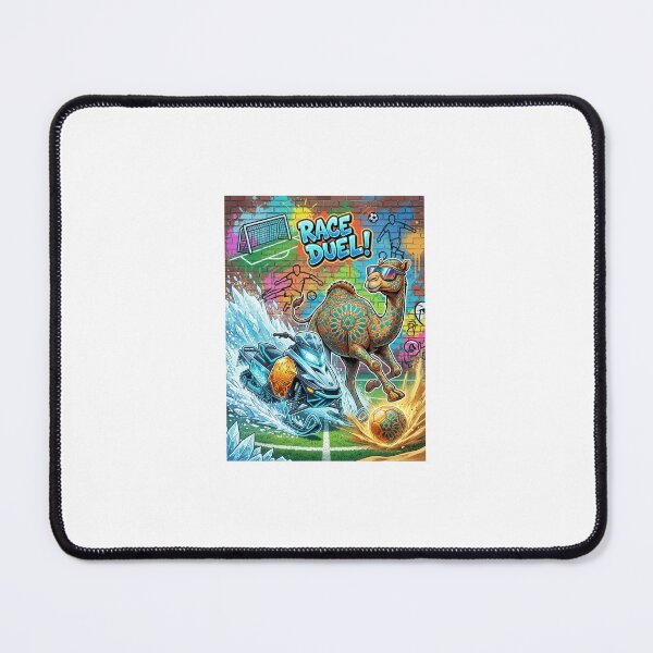 Item preview, Snowmobile vs Camel Race Duel – Canada Morocco Football Fan Art designed and sold by VikrantCreative.