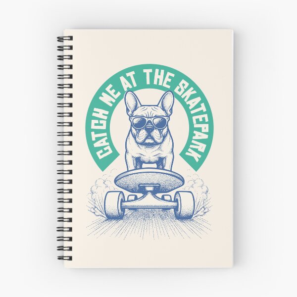 Item preview, Funny Frenchie Riding Skateboard Skatepark Design designed and sold by LinaValearte.
