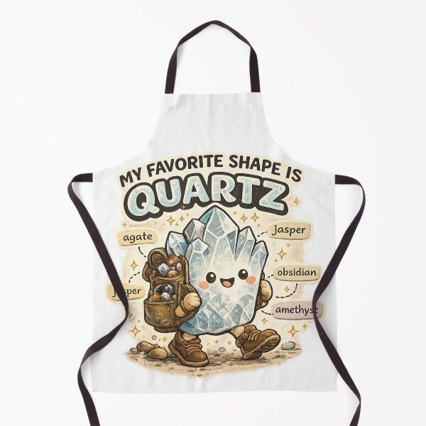 Item preview, My Favorite Shape Is Quartz, Cute Rock Collector Design, Funny Geology Crystal Gift designed and sold by TulipsArtDesigns .