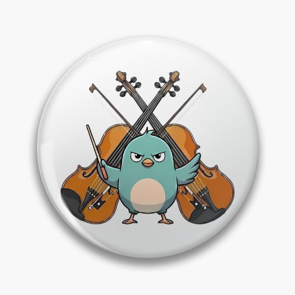 Item preview, Funny Angry Bird Violin Pun - Funny Orchestra Member  designed and sold by Art-Arcade6.