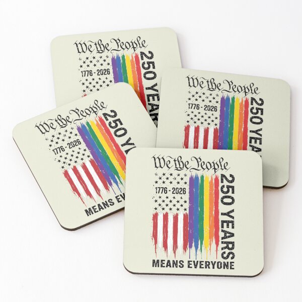 Item preview, We The People Means Everyone 250 Years USA Flag LGBT 2 designed and sold by NicowrmSArt.
