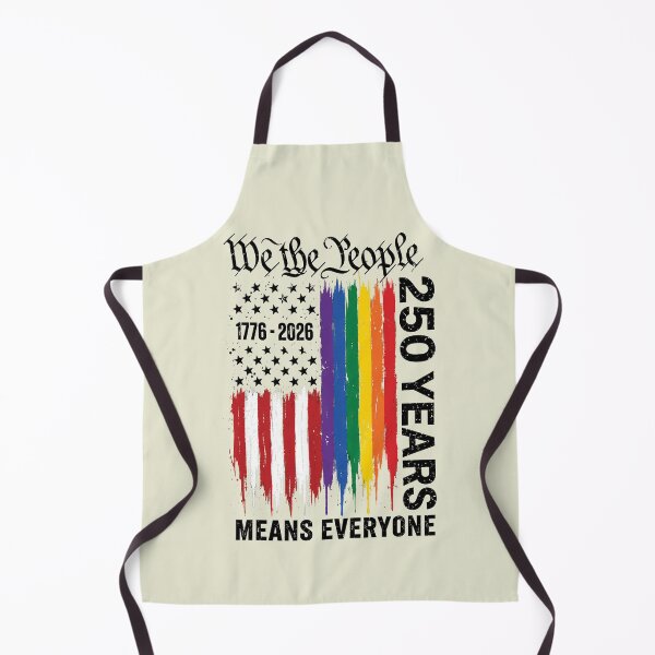 Item preview, We The People Means Everyone 250 Years USA Flag LGBT 2 designed and sold by NicowrmSArt.