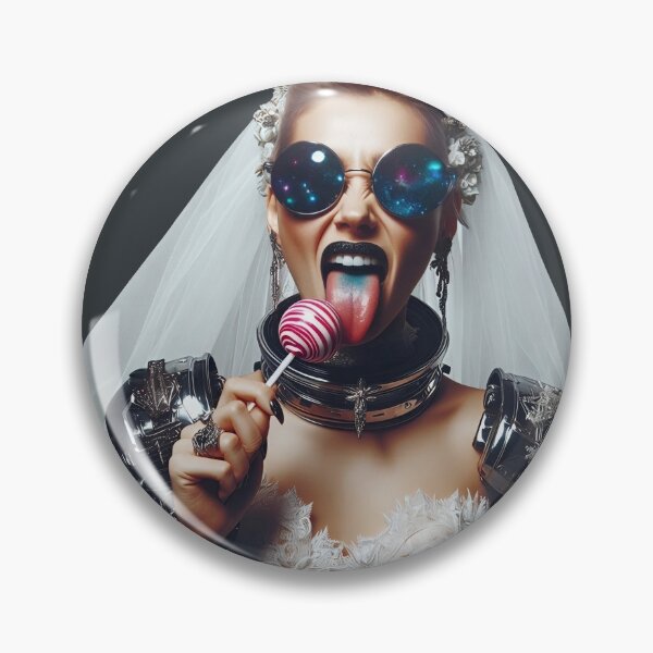 Item preview, Bride Licking Swirl Candy Lollipop designed and sold by Voodoo Store Paranormal Collections.