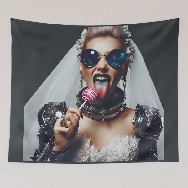Item preview, Bride Licking Swirl Candy Lollipop designed and sold by Voodoo Store Paranormal Collections.