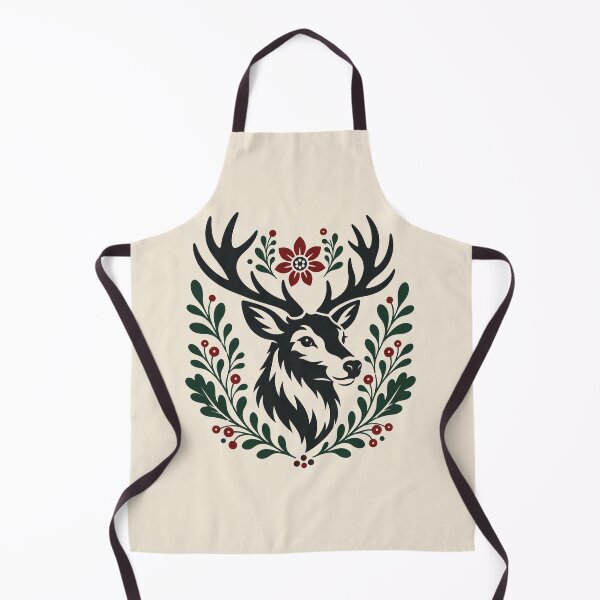 Item preview, Polish Folk Roe Deer | Woodland Folk Art | Forest Animal Illustration designed and sold by Galskap.