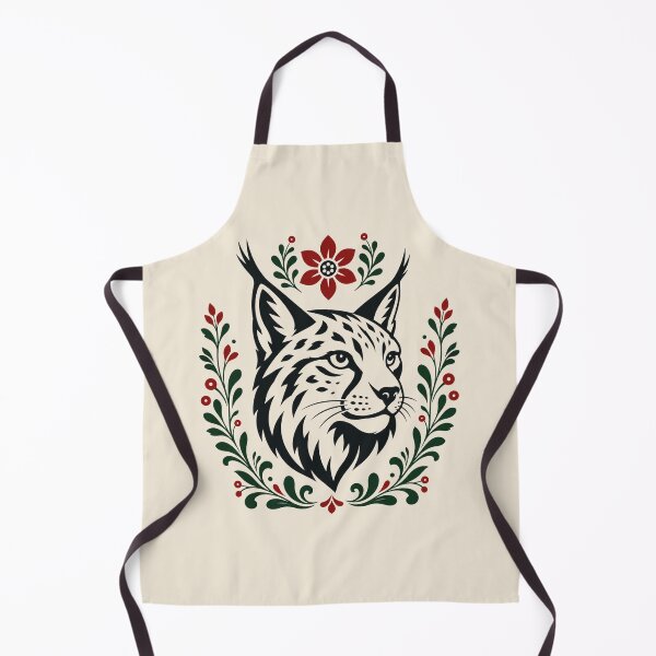 Item preview, Polish Folk Lynx | Woodland Folk Art | Forest Animal Illustration designed and sold by Galskap.