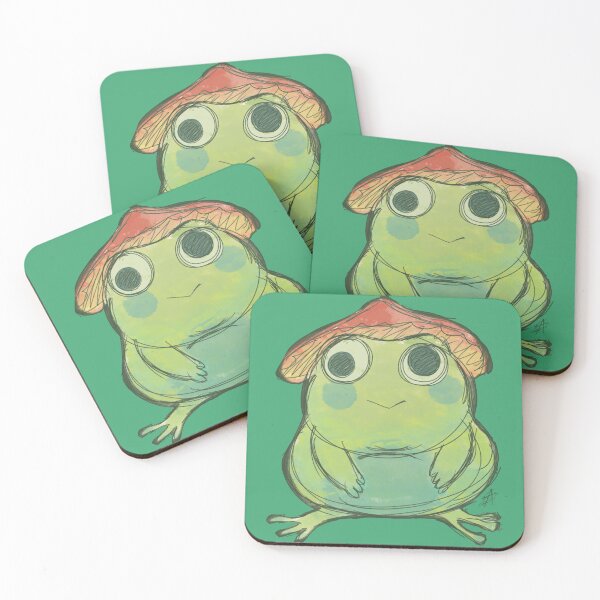 Item preview, Cute Mushroom Frog Cottagecore Illustration designed and sold by CorazonDQuetzal.
