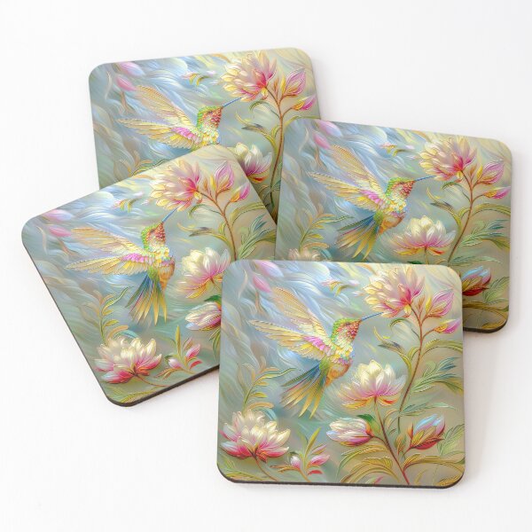 Item preview, Hummingbird Among Blooming Flowers designed and sold by MargaretWiktor.