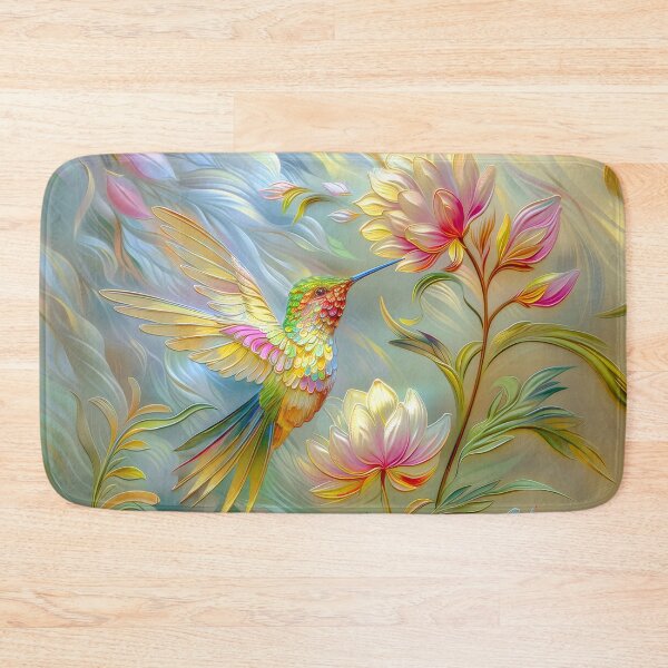 Item preview, Hummingbird Among Blooming Flowers designed and sold by MargaretWiktor.