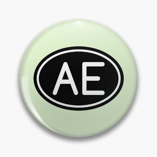 Aperçu de l'œuvre AE Initiales Monogramme Ovale Lettres Blanches créée et vendue par Jeallan Designs.