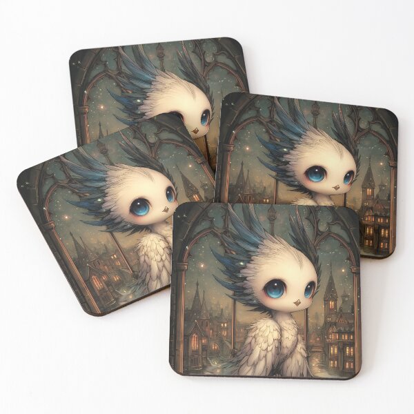 Item preview, Ice Phoenix Fantasy Art | Frost & Winter Mythical Bird designed and sold by InkAndGloom.