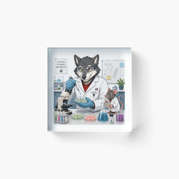 Item preview, The Scientist Wolf designed and sold by Mangurrian Shop.