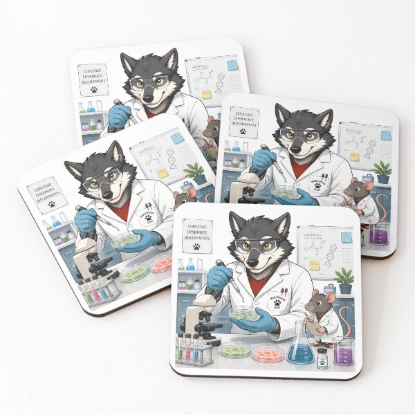 Item preview, The Scientist Wolf designed and sold by Mangurrian Shop.