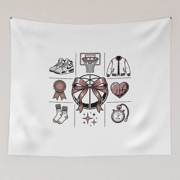Item preview, Pink Basketball Game Day Coquette Aesthetic Girly Sports Lover Design designed and sold by get55shirt.