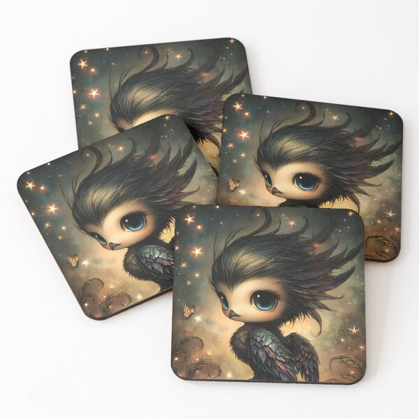 Item preview, Shadow Phoenix Fantasy Art | Dark Mythical Fire Bird designed and sold by InkAndGloom.