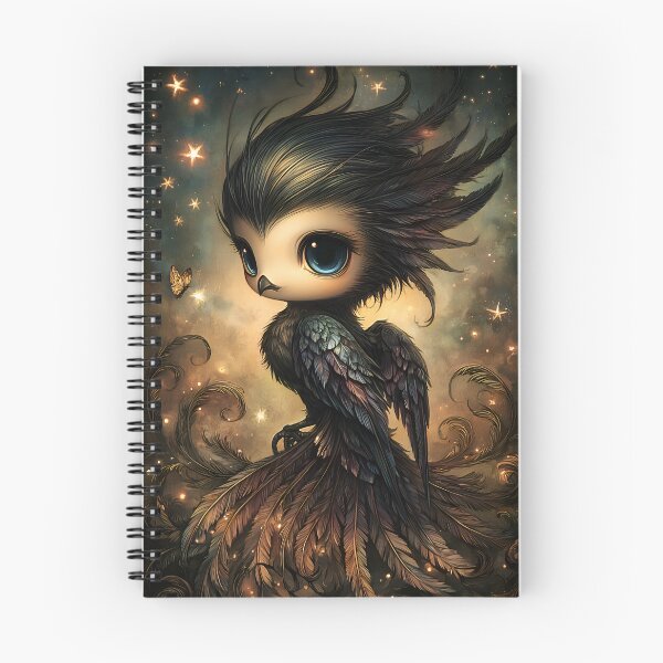 Item preview, Shadow Phoenix Fantasy Art | Dark Mythical Fire Bird designed and sold by InkAndGloom.