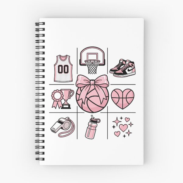 Item preview, Hoop Dreams Pink Basketball Coquette Cute Athlete Aesthetic Collage designed and sold by get55shirt.