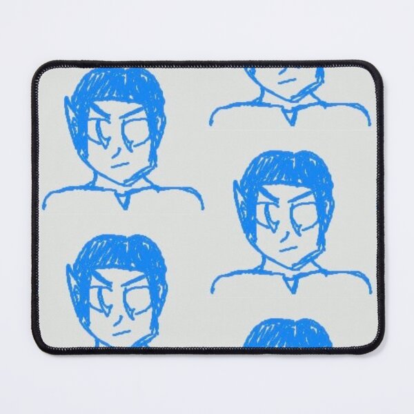 Item preview, Blue Anime Character Portrait Sketch designed and sold by KaleChub.