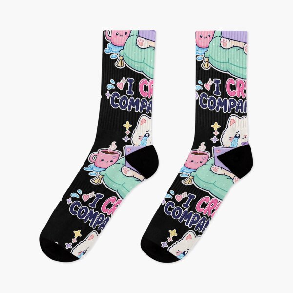 Item preview, I Cry On Company Time Cute Crying Cat Meme | Kawaii Work From Home Kitty designed and sold by TavellynArt.