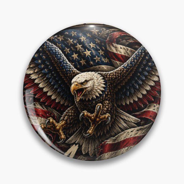 Item preview, Freedom America Bald Eagle Patriotic | Land of the Free | Vintage USA Flag Eagle Graphic designed and sold by The D Edition.