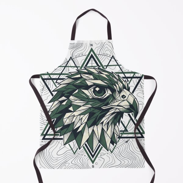 Item preview, Geometric Falcon Topography - High End Cartography Wildlife Art designed and sold by krish-prints.