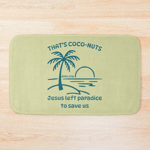 Item preview, Coconuts Jesus Saves John 316 Love Palm Tree Tropical Beach Summer Green designed and sold by Forevermore.
