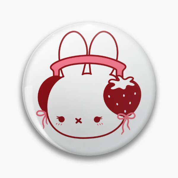 Item preview, strawberry headphone bunny designed and sold by CoquetteGoose.