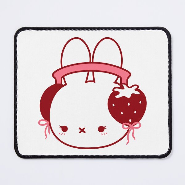 Item preview, strawberry headphone bunny designed and sold by CoquetteGoose.