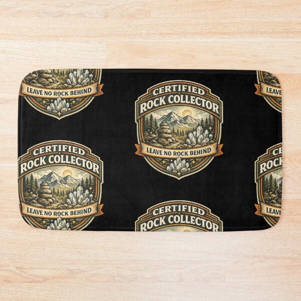 Item preview, Certified Rock Collector, Vintage Rockhound Badge, Geology and Hiking Adventure Design designed and sold by TulipsArtDesigns .