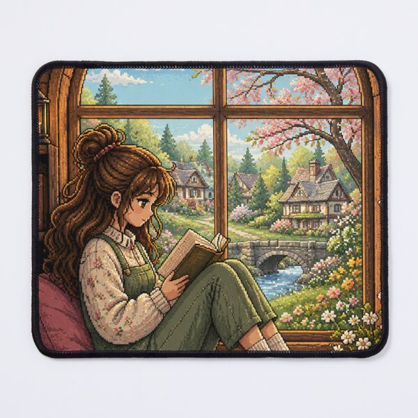 Item preview, Cozy Spring Reading Gir designed and sold by MySthore.