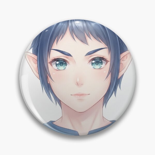 Item preview, Anime Illustration of Light Blue Elf Character designed and sold by KaleChub.