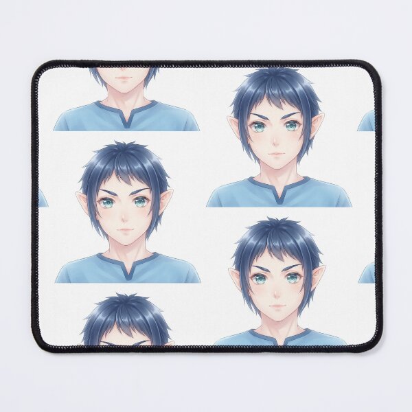 Item preview, Anime Illustration of Light Blue Elf Character designed and sold by KaleChub.