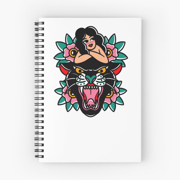 Item preview, Old School Panther Lady Tattoo designed and sold by CoquetteGoose.