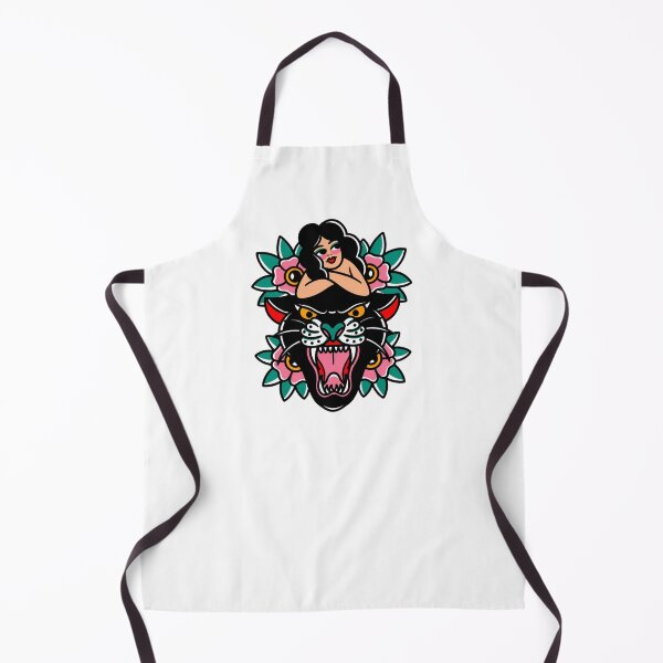 Item preview, Old School Panther Lady Tattoo designed and sold by CoquetteGoose.