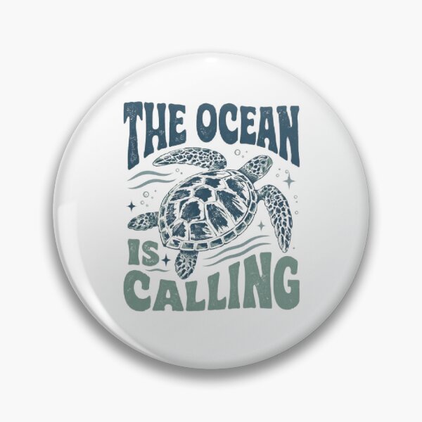 Item preview, The Ocean Is Calling Sea Turtle Vintage Beach Graphic designed and sold by AveniaOficial.