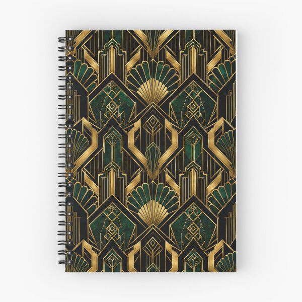 Item preview, Luxury Emerald Green Art Deco Geometric Seamless Pattern designed and sold by Siti Hoiriyah.