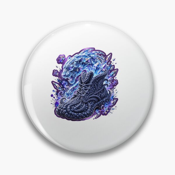 Item preview, Blueberry Crystal Panther Fantasy Footwear Sticker designed and sold by Imaginarium of Chaos falcon88 .